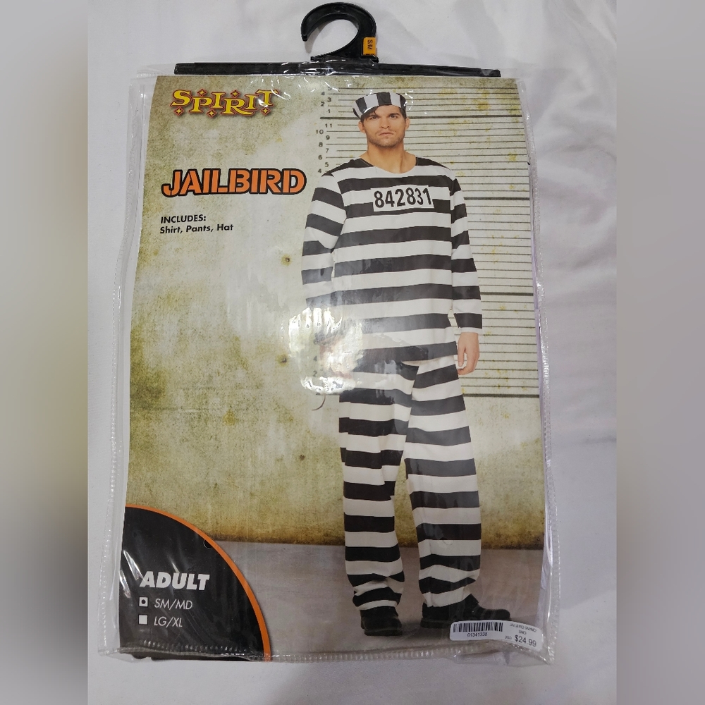 JAILBIRD COSTUME 3pc| SM/MD